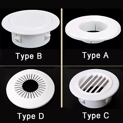 £2.27 • Buy Wall Hole Plastic Cable Hole Cover Round Wire Tidy Grommet Pipe Hole Plug Cover