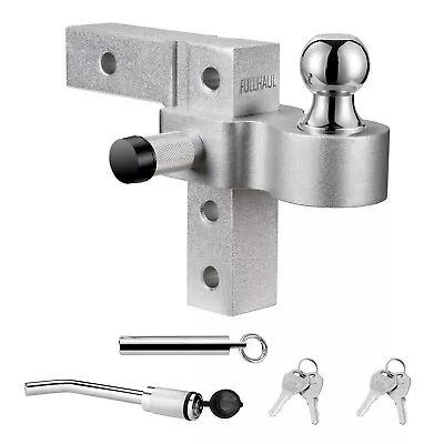 FULLHAUL 6  Adjustable Trailer Hitch Aluminu Ball Mount  Fits 2-Inch Receiver • $59.99