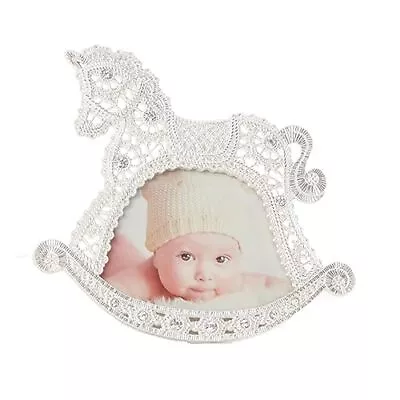 Baby Rocking Horse Photo Frame 3' X 4' Lace Effect 4833 • £15.70