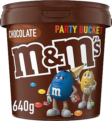 M&M's Milk Chocolate Snack And Share Party Bucket 640g - Free Shipping • $13.99