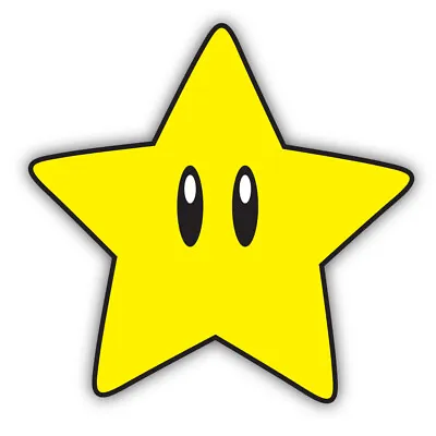 Super Mario Bros. Star Shaped Vinyl Decal Sticker • $12.99
