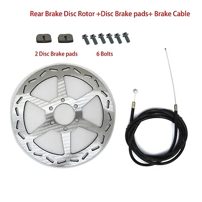 Rear Brake Disc Rotor W/2 Pads+ For Baja Doodle Bug DB30 CT100Mini Bike Go Kart • $19.99