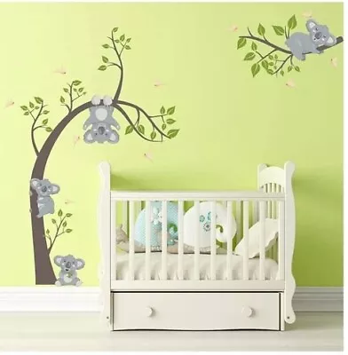 Wall Decals Stickers Koala & Tree Baby Nursery Decor New Peel & Stick • $15