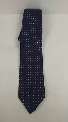 Roundtree And Yorke Easy Care Extra Long Silk Tie Blue 4  Width  • $19.95