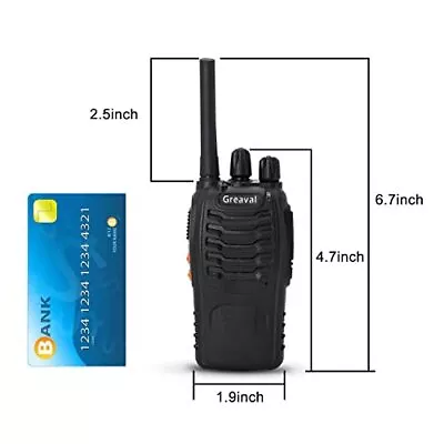 Greaval Walkie Talkie Rechargeable 4 Pack Long Distance 2 Two Way Radio For Adul • £59.49