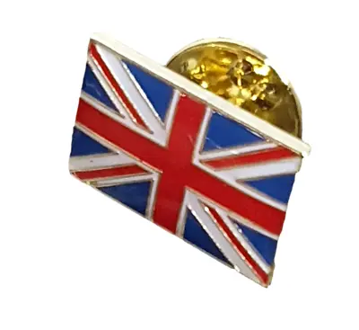 Patriotic Supporters Union Jack Flag Metal Enamel Pin Badge Great Britain GB UK • £3.49