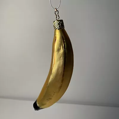 Vintage Inge Glas Blown Glass Banana Christmas Ornament Germany • $14