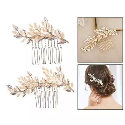 Hair Comb Hair Piece Wedding Clip Pin Handmade Headdress For Bridesmaids • £5.98