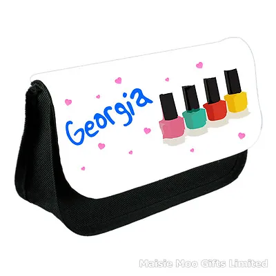 Personalised Nail Varnish Makeup Make Up Bag Case Ladies Girls Mum Daughter Gift • £9.99