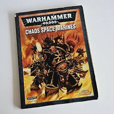 Warhammer 40000 Chaos Space Marines Codex Book Softcover Games Workshop • £9.49