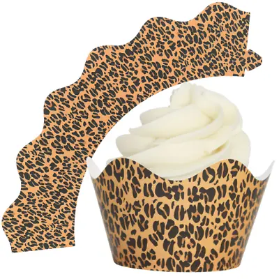£3.99 • Buy Leopard Print Cupcake Wrappers 12/Pk Celebrations Party Parties
