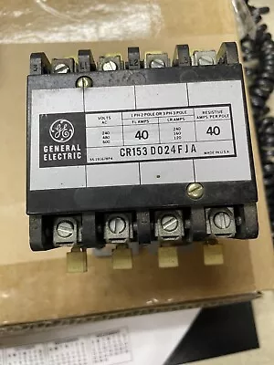 GE Contactor 24v 50/60Hz 1PH-2Pole Or 3PH-3Pole CR153DO24FJA • $25