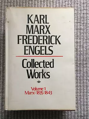 KARL MARX FREDERICK ENGELS Collected Works  Volume 1. 1975 Hardback With DJ. • £15