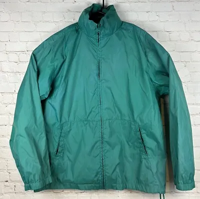 Vintage Eddie Bauer Jacket EBTEK Jacket Full Zip Green Mens Size Large Tall • $27.22