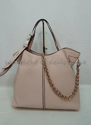 Michael Kors 30S0GW2L9Y Downtown Astor Large Leather Shoulder Bag In Soft Pink  • $339