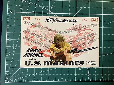 WW2 USMC Marine Corps Rare 1942 Blotter Card  • $75