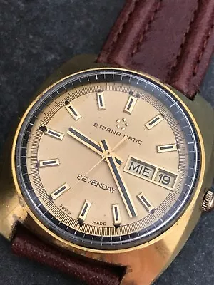 £199 • Buy Vintage Eterna-Matic Sevenday Automatic Watch