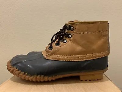 £22.79 • Buy Vtg Womens Chris Craft Duck Boots High Top Footwear Leather Shoes Size 7