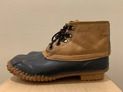 £24.74 • Buy Vtg Womens Chris Craft Duck Boots High Top Footwear Leather Shoes Size 7