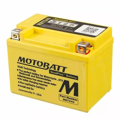 Motobatt AGM Battery For KTM 300 EXC 2009-2016 • $47.95