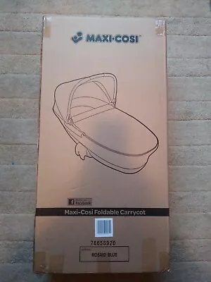 Maxi Cosi Foldable Carrycot - Mosaic Blue NEW IN BOX SALE SALE SALE • £50