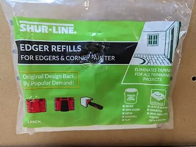 Shur-line Edger Refills 2 Pack 2001044 Refill Pads For Edgers And Corner Painter • £5.67