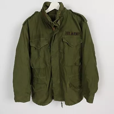 Vintage US Military M65 Army Cold Weather Field Coat Jacket Small Short Green • $54.99