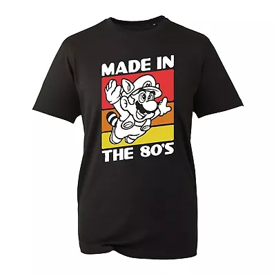 Made In The 80's  Super Mario T-Shirt Video Game Cartoon Character Birthday Gift • £8.99