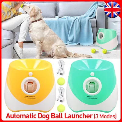 Dog Automatic Ball Launcher Convenient Pet Ball Thrower Interactive Game UK New • £63.99