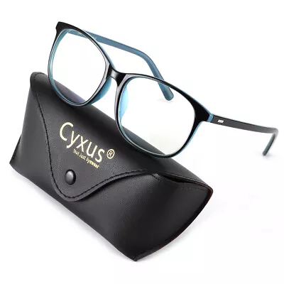 $11.25 • Buy Cyxsu Computer Glasses Anti Blue Light Fatigue Big Black Frame For Man And Woman