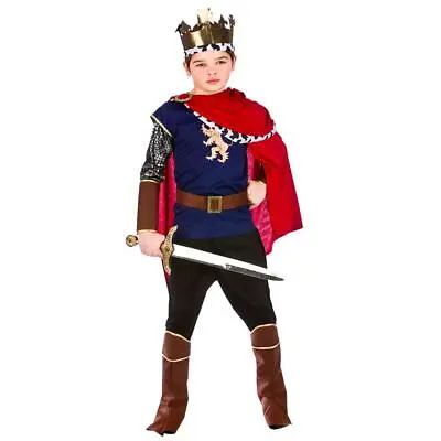 Wicked Costumes Medieval King Boy's Fancy Dress Costume • £15.49