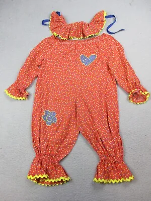 Vintage Youth Clown Suit Size 4/5 Costume 2 Piece 1980's Homemade Halloween • $49.99