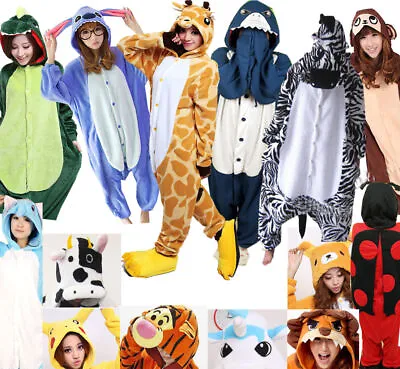 £21.99 • Buy Unisex Adult Animal  Kigurumi Cosplay Costume Pajamas Onesie17 Sleepwear Outfit-