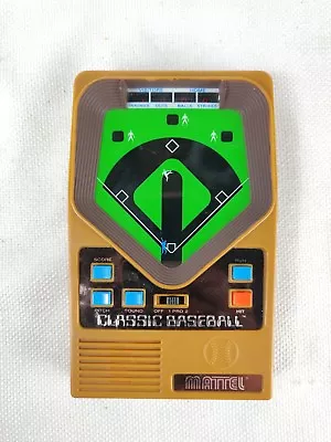 2001 Mattel Classic Baseball Handheld Electronic Game Tested • $42