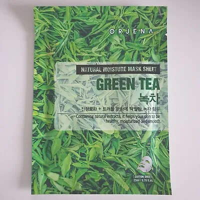 ORJENA Green Tea Natural Moisture Mask Pack Korean Face Skin Care K-Beauty 23ml • £2.75