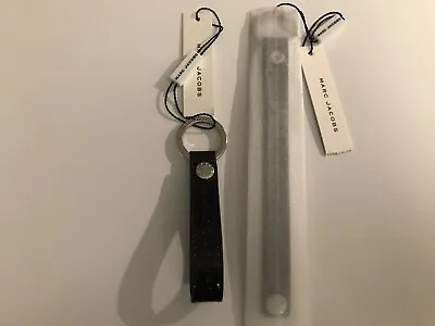 Marc Jacobs Black Key Loop Snap  Key Chain New In Pack. • $37.39