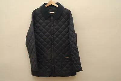 Barbour Navy Liddesdale Quilted Jacket M • $80