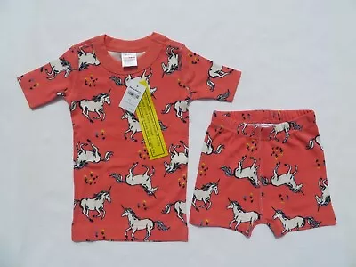 Hanna Andersson 90 Girls 3T Pajamas Short John Organic Cotton Unicorns NEW • $23.50