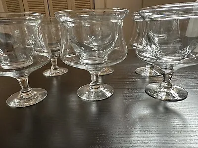 1948 Vtg (6) Party Shrimp Cocktail Glasses & (6) Inserts • $90