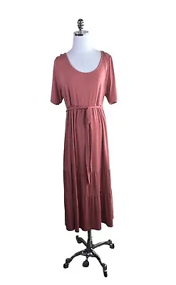 Isabel Maternity By Ingrid And Isabel Target XXL Belted Midi Dress Soft Stretch • $14.85