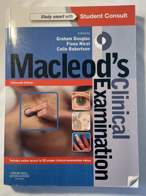 £20 • Buy Macleod's Clinical Examination 13e, Graham Douglas, Fiona Nicol And Colin Rob…