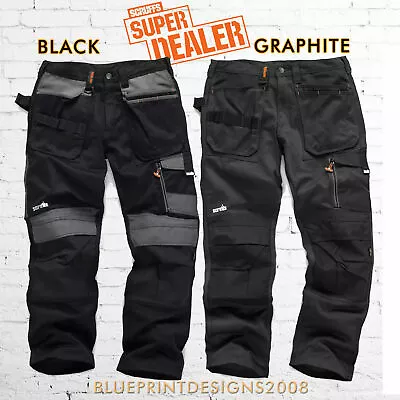£29.95 • Buy SCRUFFS 3D TRADE Trousers Hard Wearing CORDURA FABRIC Knee Pad Pockets Trousers