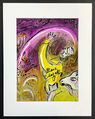 MARC CHAGALL - 11x14 Inch Matted Print - FRAME READY - Hand Signed Signature • $194.50