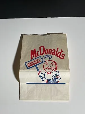 1950 / 60' McDonald's #5 Paper Bag (SPEEDEE Logo) Scarce / Vintage • $60