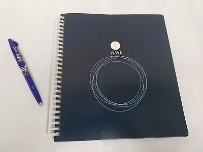 New ROCKETBOOK Wave Smart Reusable Quadrille Dot Graph Rule BLUE Notebook W/ Pen • $19.95