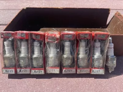 Vintage Champion Spark Plugs RJ-12Y (8) • $15