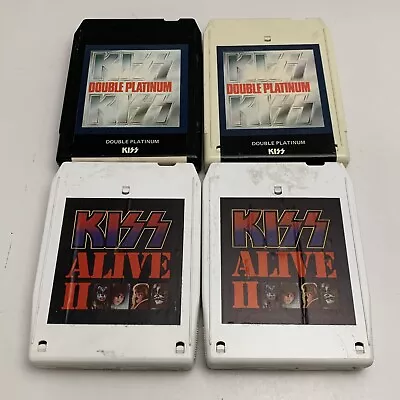 KISS- Alive II & Double Platinum 8-Track Tapes - Total Of 4 8-track Tapes • $25