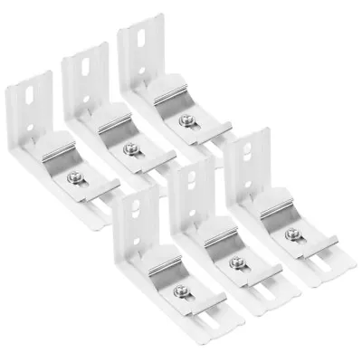  6 Pcs Brackets For Curtain Rods Over Blinds Track Mounting Accessories Clip • £12.33