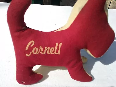 Vintage Cornell University Stuffed Dog Pillow Mascot From 1940s VGC • $34.99