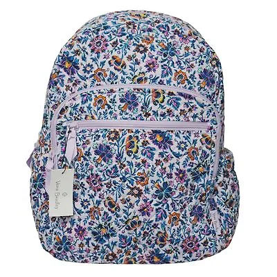 Vera Bradley Campus Labtop Backpack Cloud Vine Multi Floral Work Travel NWT • $136